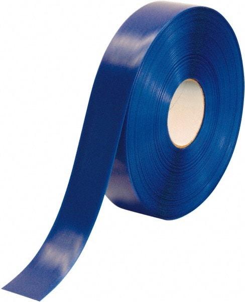 PRO-SAFE - Blue Solid Color PVC Tape - 2" Wide x 100' Long x 50 mil Thick, General Traffic - Eagle Tool & Supply