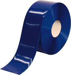 PRO-SAFE - Blue Solid Color PVC Tape - 4" Wide x 100' Long x 50 mil Thick, General Traffic - Eagle Tool & Supply