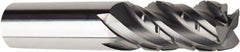 American Tool Service - 3/4", 4 Flute, Single End, Solid Carbide, 0.04" Corner Radius End Mill - 4" OAL, Right Hand Flute, 1-3/4" LOC, Right Hand Cut - Eagle Tool & Supply