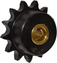 U.S. Tsubaki - 17 Tooth, 3.719" Outside Diam, Carbon Steel & Bronze, Chain Idler Sprocket - Chain Size 50, 7/8" Bore Diam - Eagle Tool & Supply