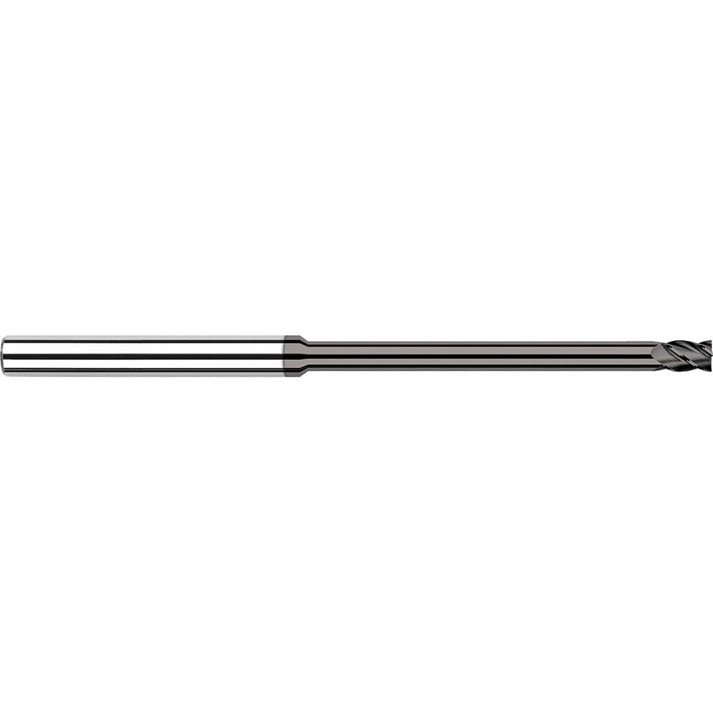 Harvey Tool - 0.5mm, 0.03" LOC, 1/8" Shank Diam, 2-1/2" OAL, 4 Flute Solid Carbide Square End Mill - Exact Industrial Supply