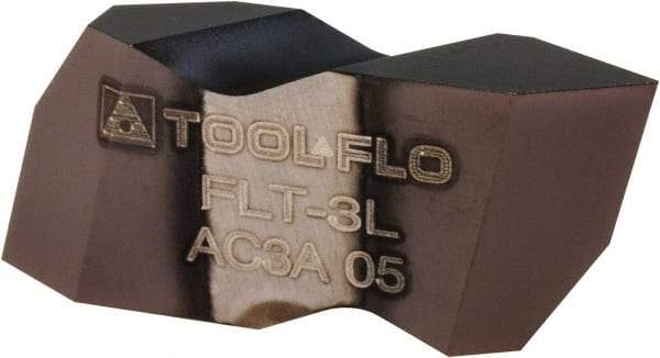 Tool-Flo - FLT3 Grade AC50, Internal/External 60° V Threading Insert - 6 to 20 TPI Ext Pitch, 5 to 12 TPI Int Pitch, Left Hand Insert, AlTiN Finish, Carbide - Eagle Tool & Supply