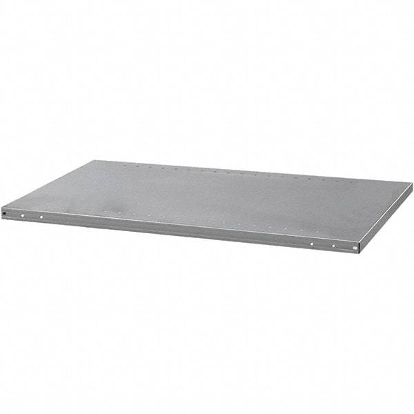 Hallowell - 48" Wide, Open Shelving Accessory/Component - Steel, Powder Coat Finish, 12" Deep, Use with Hi-Tech Industrial Grade Standard Shelving - Eagle Tool & Supply