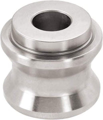 Jergens - M8 Round Head Hardened Steel & Stainless Steel Clamp Cylinder Pressure Point - For ZPS, 55/64" High x 55/64" Wide - Eagle Tool & Supply
