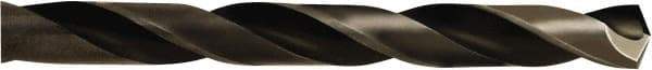 Irwin - 31/64" 135° High Speed Steel Jobber Drill - Oxide Finish, Spiral Flute, Straight Shank, 5-7/8" OAL, Split Point - Eagle Tool & Supply