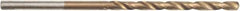 Irwin - 1/16" 135° High Speed Steel Jobber Drill - TiN Finish, Spiral Flute, Straight Shank, 1-7/8" OAL, Split Point - Eagle Tool & Supply