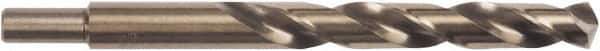 Irwin - 31/64" 135° High Speed Steel Jobber Drill - Oxide Finish, Spiral Flute, Straight Shank, 5-7/8" OAL, Split Point - Eagle Tool & Supply