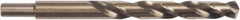 Irwin - 31/64" 135° High Speed Steel Jobber Drill - Oxide Finish, Spiral Flute, Straight Shank, 5-7/8" OAL, Split Point - Eagle Tool & Supply