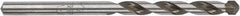 Irwin - 5/16" 135° Carbide-Tipped Jobber Drill - Oxide Finish, Spiral Flute, Straight Shank, 4-3/4" OAL, Split Point - Eagle Tool & Supply