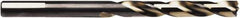 Irwin - 5/16" 135° High Speed Steel Jobber Drill - Oxide/Gold Finish, Spiral Flute, Straight Shank, 4-1/2" OAL - Eagle Tool & Supply