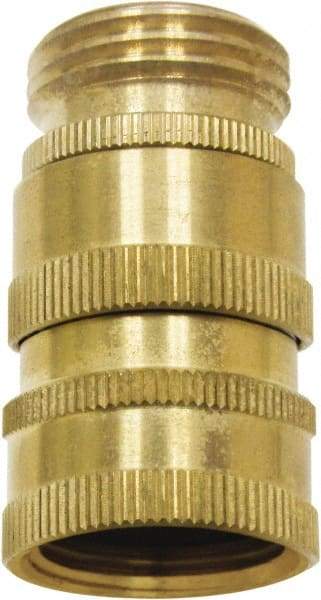 SANI-LAV - 3/4 GHT Garden Hose Quick Disconnect - Brass, Female Hose to Male Hose Connector - Eagle Tool & Supply