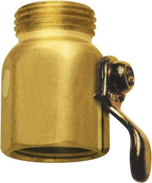 SANI-LAV - 3/4 GHT Garden Hose On/Off Control Valve - Brass, Male Hose to Female Hose Connector - Eagle Tool & Supply