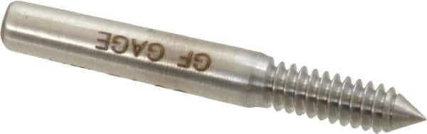 GF Gage - #6-32, Class 2B, 3B, Single End Plug Thread Go Gage - Hardened Tool Steel, Size 00 Handle Not Included - Eagle Tool & Supply