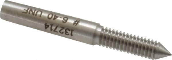 GF Gage - #6-40, Class 2B, 3B, Single End Plug Thread Go Gage - Hardened Tool Steel, Size 00 Handle Not Included - Eagle Tool & Supply