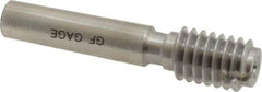GF Gage - 5/16-18, Class 2B, 3B, Single End Plug Thread Go Gage - Hardened Tool Steel, Size 1 Handle Not Included - Eagle Tool & Supply
