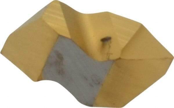 Kennametal - NTP2 Grade KC730, Internal/External Partial Profile 60° Threading Insert - 0.7 to 30mm & 8 to 36 TPI Ext Pitch, 1.25 to 3.5mm & 7 to 20 TPI Int Pitch, Right Hand Insert, TiN Finish, Carbide - Eagle Tool & Supply