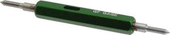 GF Gage - #2-64, Class 2B, Double End Plug Thread Go/No Go Gage - Hardened Tool Steel, Size 000 Handle Included - Eagle Tool & Supply