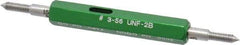GF Gage - #3-56, Class 2B, Double End Plug Thread Go/No Go Gage - Hardened Tool Steel, Size 000 Handle Included - Eagle Tool & Supply