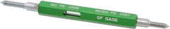 GF Gage - #4-40, Class 2B, Double End Plug Thread Go/No Go Gage - Hardened Tool Steel, Size 00 Handle Included - Eagle Tool & Supply