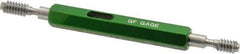 GF Gage - #10-24, Class 2B, Double End Plug Thread Go/No Go Gage - Hardened Tool Steel, Size 0 Handle Included - Eagle Tool & Supply