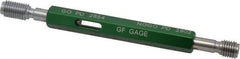 GF Gage - 5/16-24, Class 2B, Double End Plug Thread Go/No Go Gage - Hardened Tool Steel, Size 1 Handle Included - Eagle Tool & Supply