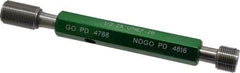 GF Gage - 1/2-28, Class 2B, Double End Plug Thread Go/No Go Gage - Hardened Tool Steel, Size 2 Handle Included - Eagle Tool & Supply