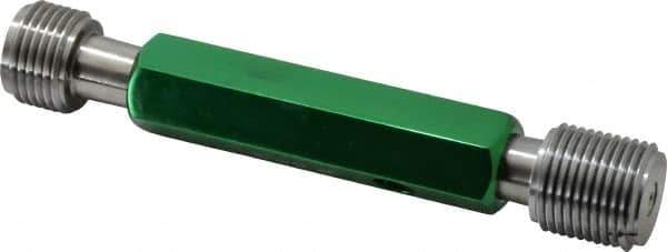 GF Gage - 1-12, Class 2B, Double End Plug Thread Go/No Go Gage - Hardened Tool Steel, Size 4 Handle Included - Eagle Tool & Supply