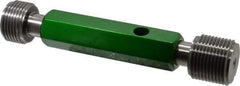 GF Gage - 1-1/8 - 12, Class 2B, Double End Plug Thread Go/No Go Gage - Hardened Tool Steel, Size 4 Handle Included - Eagle Tool & Supply