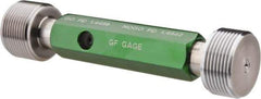 GF Gage - 1-1/2 - 12, Class 2B, Double End Plug Thread Go/No Go Gage - Hardened Tool Steel, Size 5 Handle Included - Eagle Tool & Supply