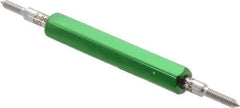 GF Gage - #2-56, Class 3B, Double End Plug Thread Go/No Go Gage - Hardened Tool Steel, Size 000 Handle Included - Eagle Tool & Supply