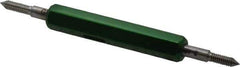 GF Gage - #3-48, Class 3B, Double End Plug Thread Go/No Go Gage - Hardened Tool Steel, Size 000 Handle Included - Eagle Tool & Supply