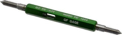 GF Gage - #6-32, Class 3B, Double End Plug Thread Go/No Go Gage - Hardened Tool Steel, Size 00 Handle Included - Eagle Tool & Supply