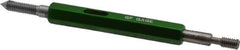 GF Gage - #6-40, Class 3B, Double End Plug Thread Go/No Go Gage - Hardened Tool Steel, Size 00 Handle Included - Eagle Tool & Supply