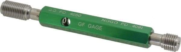 GF Gage - 7/16-20, Class 3B, Double End Plug Thread Go/No Go Gage - Hardened Tool Steel, Size 2 Handle Included - Eagle Tool & Supply