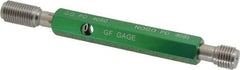 GF Gage - 7/16-20, Class 3B, Double End Plug Thread Go/No Go Gage - Hardened Tool Steel, Size 2 Handle Included - Eagle Tool & Supply