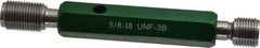 GF Gage - 5/8-18, Class 3B, Double End Plug Thread Go/No Go Gage - Hardened Tool Steel, Size 3 Handle Included - Eagle Tool & Supply