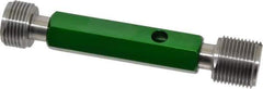 GF Gage - 1-1/8 - 12, Class 3B, Double End Plug Thread Go/No Go Gage - Hardened Tool Steel, Size 4 Handle Included - Eagle Tool & Supply