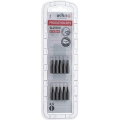 Wiha - Slotted Screwdriver Bits Reversible: NonReversible Blade Width (Inch): 3/16 - Eagle Tool & Supply