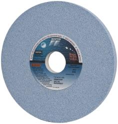 Norton - 7" Diam x 1-1/4" Hole x 1/2" Thick, I Hardness, 80 Grit Surface Grinding Wheel - Ceramic, Type 1, Medium Grade, 3,600 Max RPM, Vitrified Bond, No Recess - Eagle Tool & Supply