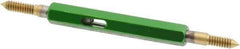 GF Gage - #6-32, Class 2B, Double End Plug Thread Go/No Go Gage - High Speed Steel, Size 00 Handle Included - Eagle Tool & Supply
