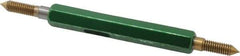 GF Gage - #6-40, Class 2B, Double End Plug Thread Go/No Go Gage - High Speed Steel, Size 00 Handle Included - Eagle Tool & Supply