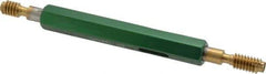 GF Gage - 1/4-20, Class 2B, Double End Plug Thread Go/No Go Gage - High Speed Steel, Size 1 Handle Included - Eagle Tool & Supply