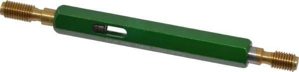 GF Gage - 1/4-28, Class 2B, Double End Plug Thread Go/No Go Gage - High Speed Steel, Size 1 Handle Included - Eagle Tool & Supply