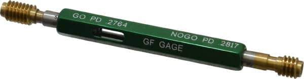 GF Gage - 5/16-18, Class 2B, Double End Plug Thread Go/No Go Gage - High Speed Steel, Size 1 Handle Included - Eagle Tool & Supply