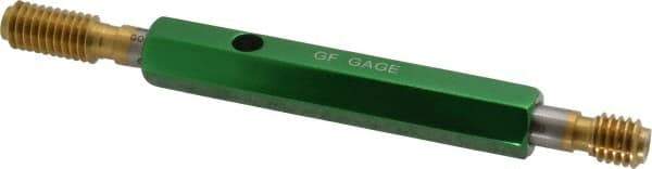 GF Gage - 3/8-16, Class 2B, Double End Plug Thread Go/No Go Gage - High Speed Steel, Size 2 Handle Included - Eagle Tool & Supply