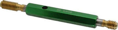 GF Gage - 3/8-16, Class 2B, Double End Plug Thread Go/No Go Gage - High Speed Steel, Size 2 Handle Included - Eagle Tool & Supply