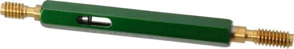 GF Gage - 1/4-20, Class 3B, Double End Plug Thread Go/No Go Gage - High Speed Steel, Size 1 Handle Included - Eagle Tool & Supply