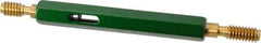 GF Gage - 1/4-20, Class 3B, Double End Plug Thread Go/No Go Gage - High Speed Steel, Size 1 Handle Included - Eagle Tool & Supply