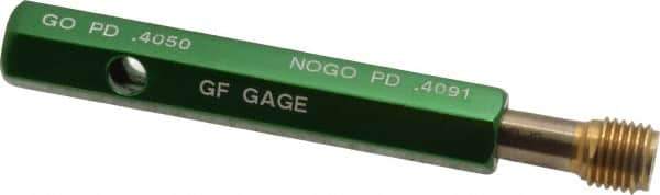 GF Gage - 7/16-20, Class 3B, Double End Plug Thread Go/No Go Gage - High Speed Steel, Size 2 Handle Included - Eagle Tool & Supply