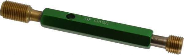 GF Gage - 1/2-20, Class 3B, Double End Plug Thread Go/No Go Gage - High Speed Steel, Size 2 Handle Included - Eagle Tool & Supply